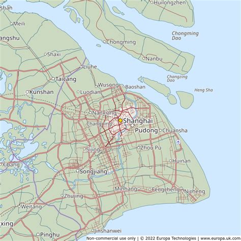 Map of Shanghai, China | Global 1000 Atlas