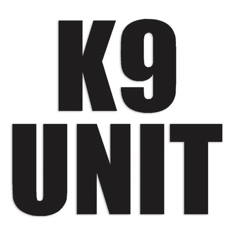 K9 Unit Decal Sticker – Decals Hut