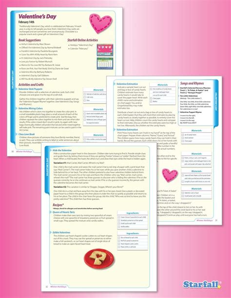 FREE Valentine's Day Lesson Plans from Starfall! | Book suggestions ...