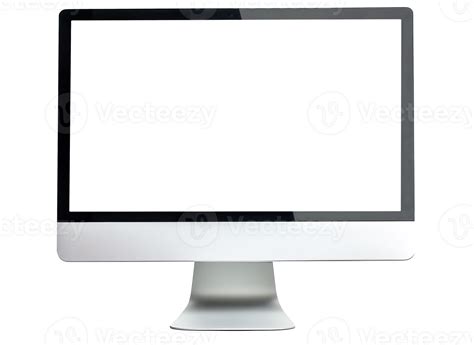 AI generated Modern Computer Monitor with Blank Screen 36725011 PNG