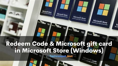 Redeem Code and Microsoft Gift Card in Microsoft Store Windows