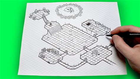 How to Create an Isometric Dungeon Map! Free Template! - YouTube