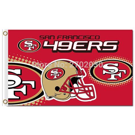 San Francisco 49ers banner Faithful Custom Flag Premium Team Football Flag 3X5FT