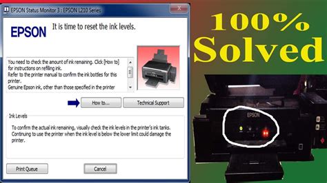 How to reset ink level in Epson l210 printer, Ink run out Solution Reset Ink Level Epson L110 ...