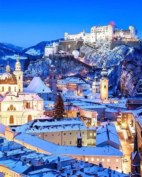 Festung Hohensalzburg in Winter, Salzburger Land, Austria | Kensington ...