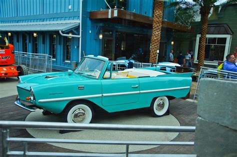 PHOTOS: First look at Amphicars coming to the Boathouse Restaurant opening this Spring at Disney ...