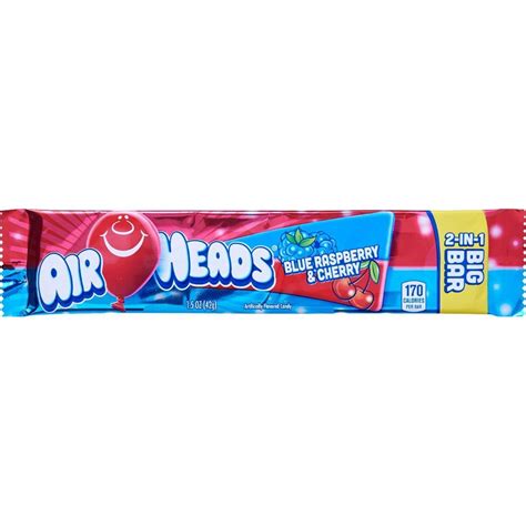 Airheads Big Bar - Blue Raspberry & Cherry [42.5g]- USA | Plus Candy