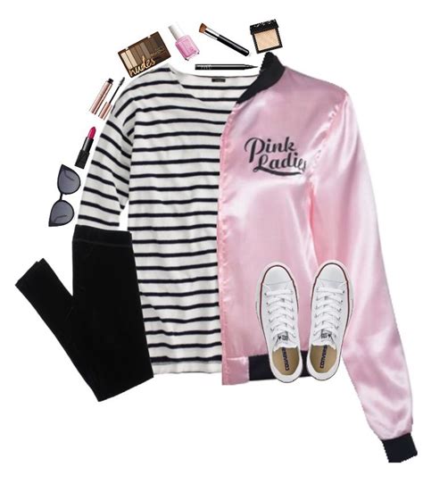 cute grease pink ladies costume | Pink ladies halloween costumes, Pink lady costume, Grease ...