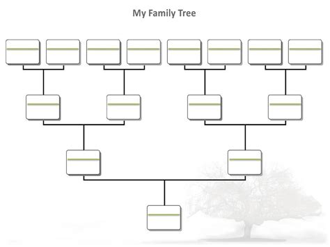 Blank Tree Diagram Template (5) | PROFESSIONAL TEMPLATES Family Tree ...