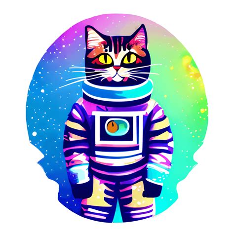 Cat in a Space Suit · Creative Fabrica