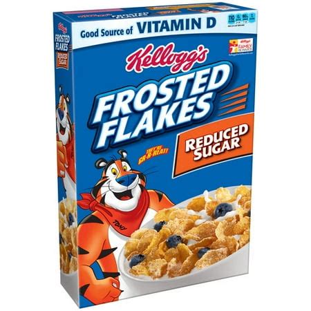 Kellogg's Frosted Flakes Reduced Sugar Cereal, 19 oz - Walmart.com