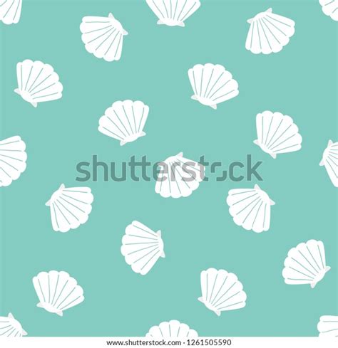 Shell Background Seamless Patternvector Stock Vector (Royalty Free ...