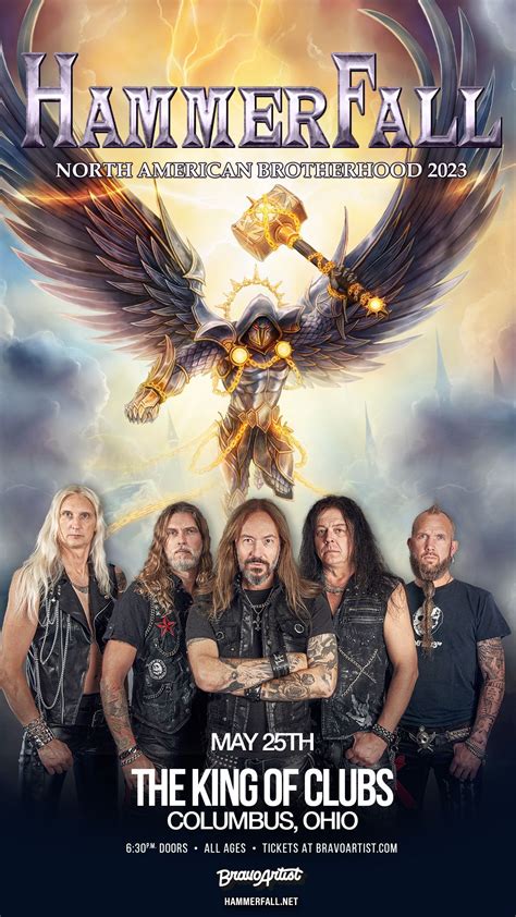 Buy Tickets to HammerFall at The King Of Clubs in Columbus on May 25, 2023