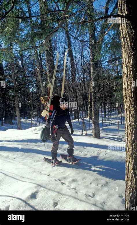 Winter Camping in Upper Peninsula of Michigan Stock Photo - Alamy