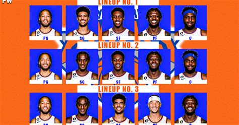 The New York Knicks Can Create Three Terrific Starting Lineups ...