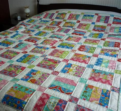 Easy Jelly Roll Quilt Pattern - 6 sizes | Jelly roll quilt patterns ...