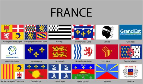 all Flags regions of France. 21847672 Vector Art at Vecteezy