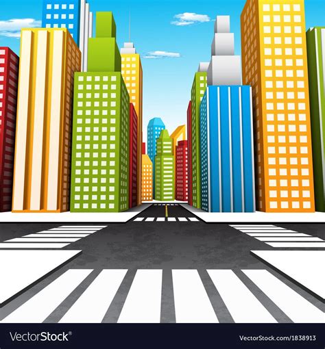 City Royalty Free Vector Image - VectorStock , #Sponsored, #Free, # ...