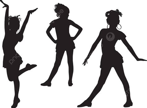 Joy Silhouette Children Dancing Friends Youngling Vector, Dancing ...