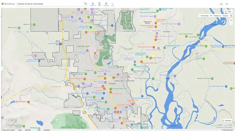 Kalispell, Montana Map