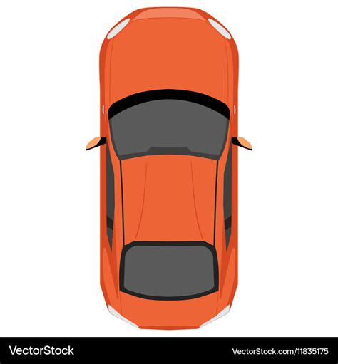 Car top view Royalty Free Vector Image - VectorStock