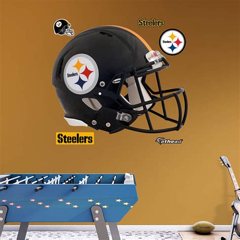 Pittsburgh Steelers Helmet Wall Decal | Shop Fathead® for Pittsburgh ...