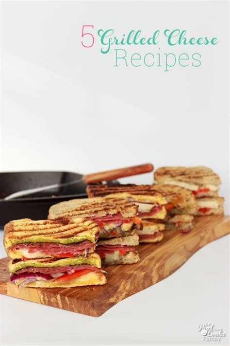 Grilled Cheese Sandwich Deliciousness (5 different variations)