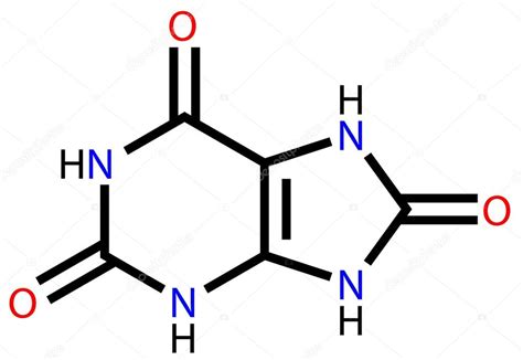 Uric acid structural formula — Stock Vector © Leonid_Andronov #13259398