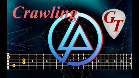 Linkin Park Crawling # Acoustic guitar lesson note tabs - YouTube