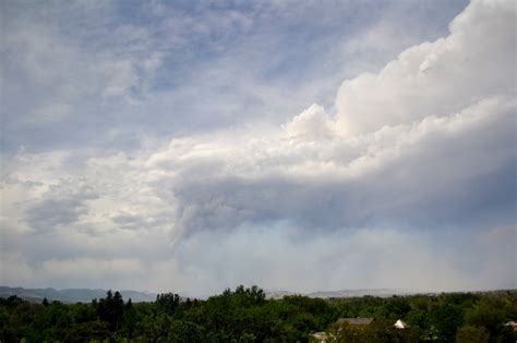 Thunderhead combining with Wildfire Smoke Plume from Hewlett Gulch Fire ...