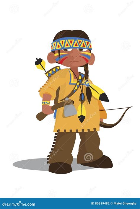 Native American Indian Chief Vector Illustration | CartoonDealer.com ...