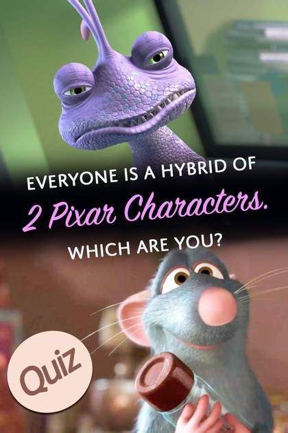 Pixar Quiz: Everyone's A Hybrid Of 2 Pixar Characters - Which Are You ...