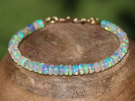 The Euphoria Bracelet – Welo Opal Bracelet, Ethiopian Opal Bracelet in Gold Filled - Valltasy ...