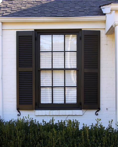 Exterior Wood Louvered Shutter | Shutters exterior, Louvered shutters ...