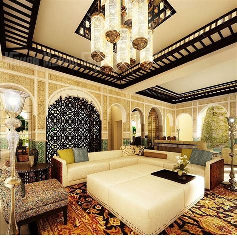 30+ Wonderful Black White And Gold Living Room Design Ideas in 2020 | Moroccan living room ...