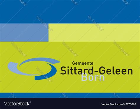 Flag of sittard-geleen municipality limburg Vector Image