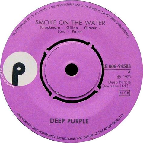 Deep Purple - Smoke On The Water (1973, Vinyl) | Discogs