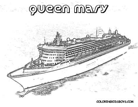 Ocean liner coloring pages download and print for free