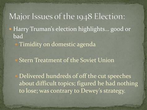 PPT - The Election of 1948 vs. The Election of 1980 PowerPoint ...