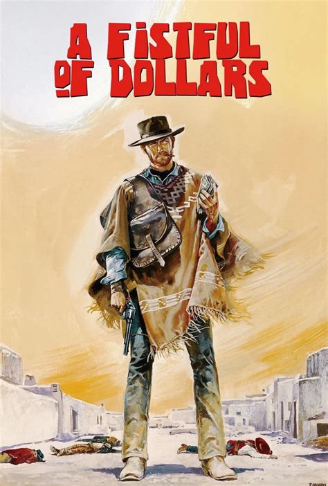 D007 A Fistful of Dollars 1964 Clint Eastwood cult western Movie Silk Poster Art Print Canvas ...