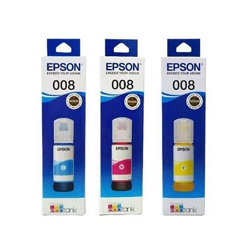 EPSON 008 INK for L6570,L6580,L15150,L15160 Set of 4 (Cyan,Megenta,Yellow,Black at Rs 3506/set ...