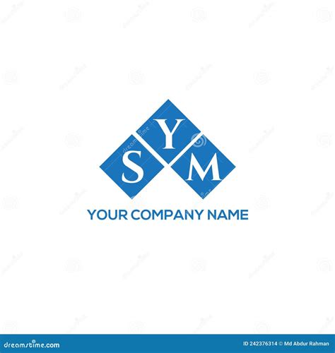 SYM Letter Logo Design on White Background. SYM Creative Initials ...