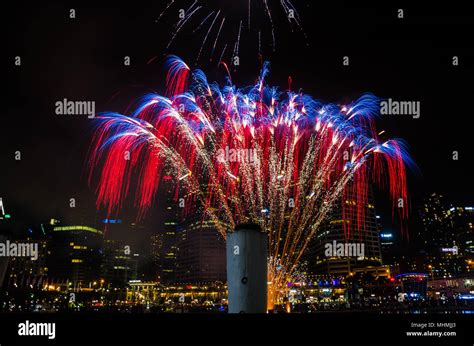 Fireworks celebration at Darling Harbour Sydney Stock Photo - Alamy