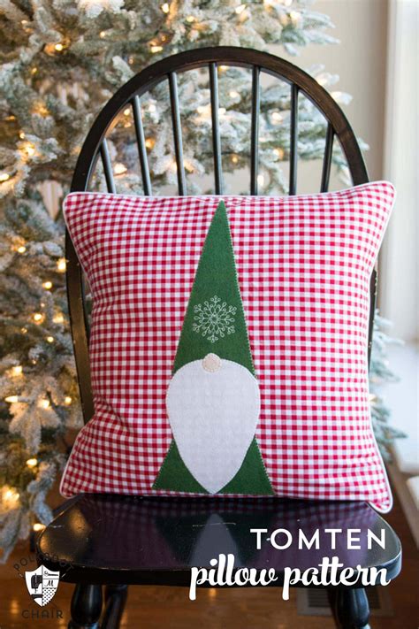 Tomte Christmas Gnome Pillow Pattern - The Polka Dot Chair