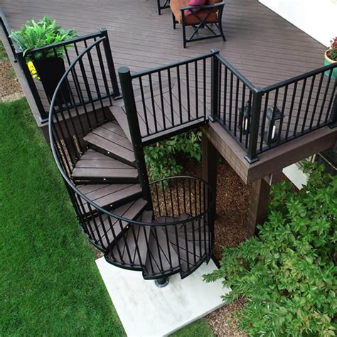 Outdoor Deck Spiral Staircase Kits