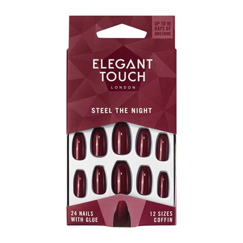 Elegant Touch Steel The Night False Nails – Peak Tanning and Beauty Supplies Ltd