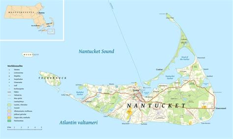 Nantucket, Nantucket map, Nantucket island