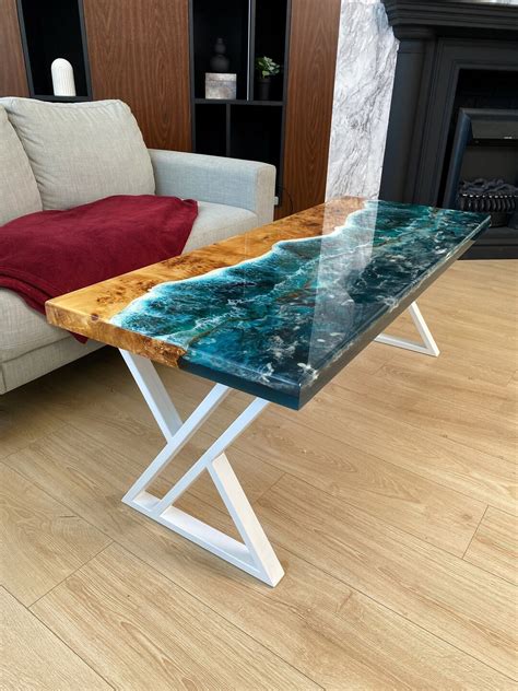 Ocean Resin Table Epoxy Table Epoxy Resin Ocean Coffee - Etsy