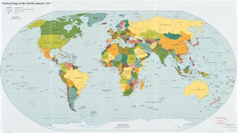 Political map of the world, January 2015. | Library of Congress