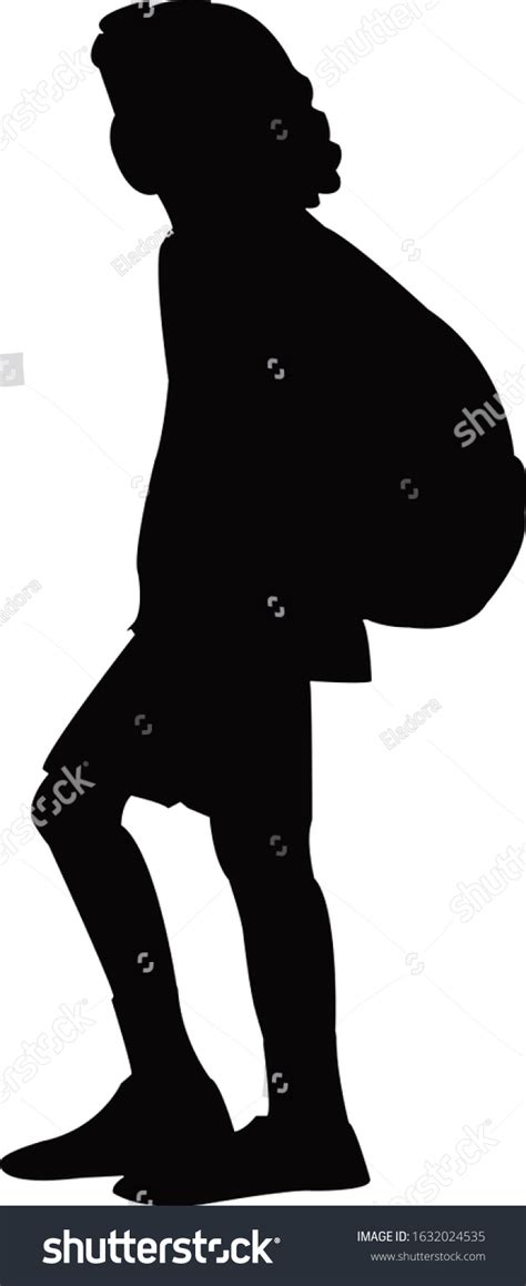 Boy Backpack Walking Silhouette Vector Stock Vector (Royalty Free) 1632024535 | Shutterstock